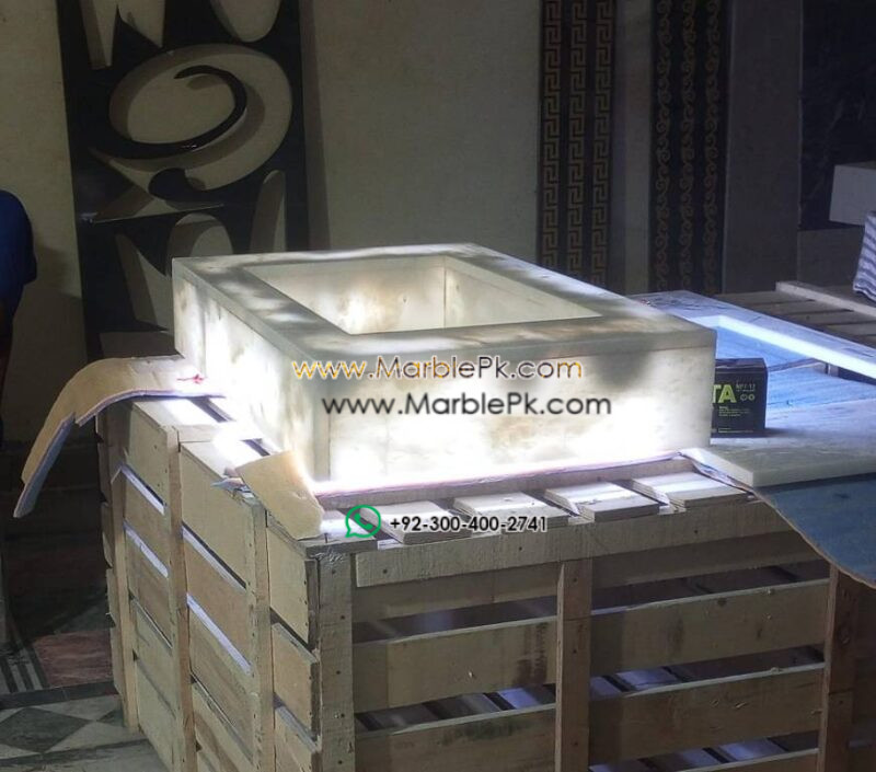 Modern Marble Bath Vanity Sink - Modern wash room vanity mpk 393