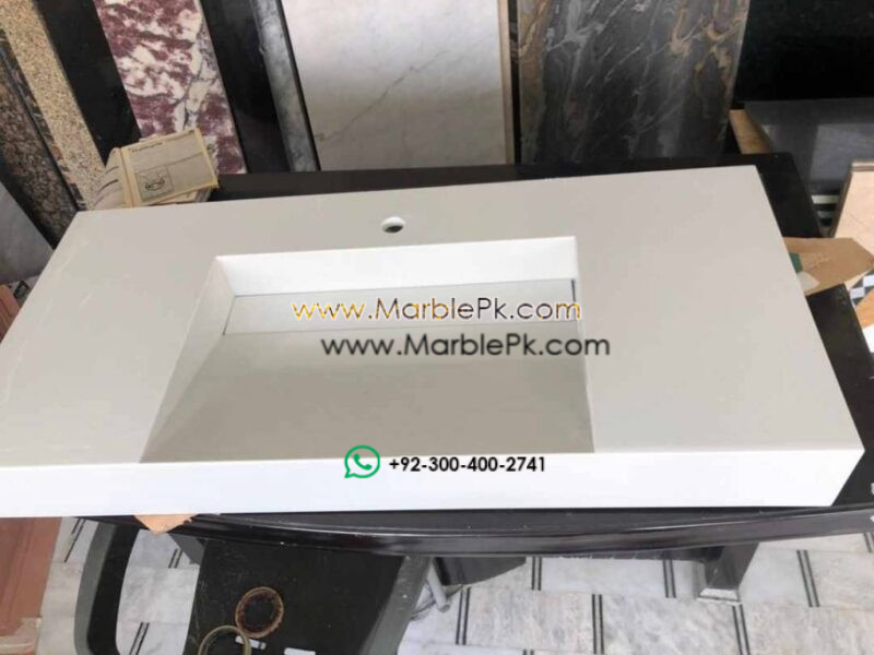 Modern Marble Bath Vanity Sink - Modern wash room vanity mpk 394