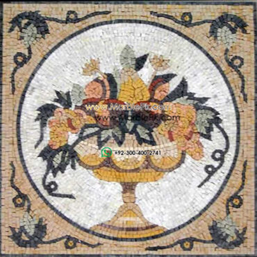 Mosaic Flower - Mosaic art flowers by marblepk.com mpk fl 322 600x595