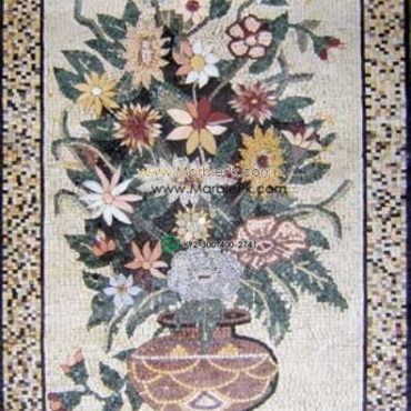 Mosaic Flower - Mosaic art flowers by marblepk.com mpk fl 324 396x600