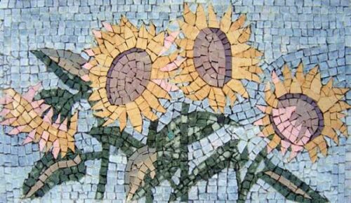 Mosaic Flower - Mosaic art flowers by marblepk.com mpk fl 338 600x347