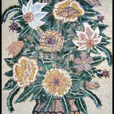 Mosaic Flower - Mosaic art flowers by marblepk.com mpk fl 342 385x600