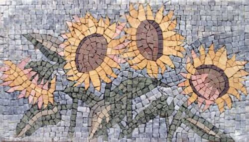 Mosaic Flower - Mosaic art flowers by marblepk.com mpk fl 347 600x342