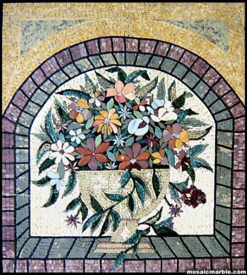 Mosaic Flower - Mosaic art flowers by marblepk.com mpk fl 348 539x600