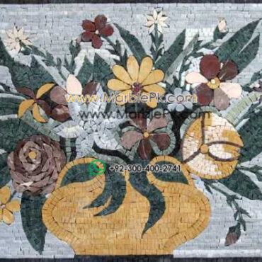 Mosaic Flower - Mosaic art flowers by marblepk.com mpk fl 352 600x395