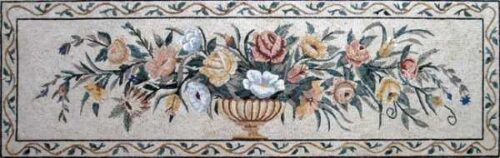 Mosaic Flower - Mosaic art flowers by marblepk.com mpk fl 353 600x190