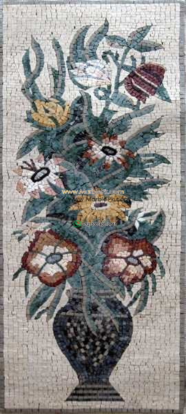 Mosaic Flower - Mosaic art flowers by marblepk.com mpk fl 357 270x600