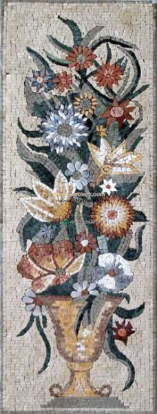 Mosaic Flower - Mosaic art flowers by marblepk.com mpk fl 364 228x600