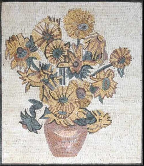 Mosaic Flower - Mosaic art flowers by marblepk.com mpk fl 367 521x600