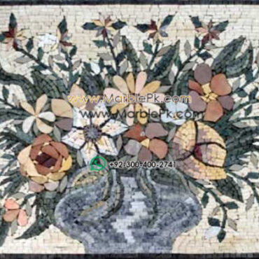 Mosaic Flower - Mosaic art flowers by marblepk.com mpk fl 371 600x417
