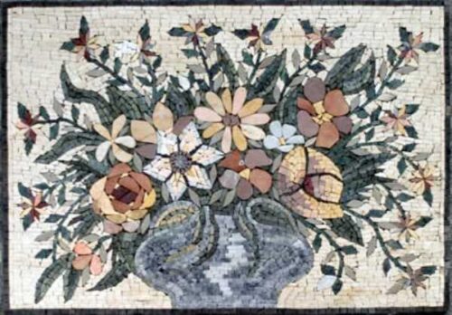 Mosaic Flower - Mosaic art flowers by marblepk.com mpk fl 371 600x417