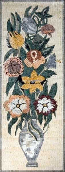 Mosaic Flower - Mosaic art flowers by marblepk.com mpk fl 380 228x600
