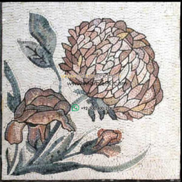 Mosaic Flower - Mosaic art flowers by marblepk.com mpk fl 384 600x600
