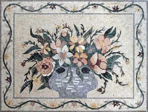 Mosaic Flower - Mosaic art flowers by marblepk.com mpk fl 389 600x453