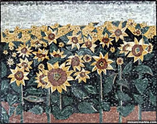 Mosaic Flower - Mosaic art flowers by marblepk.com mpk fl 392 600x474