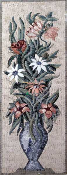 Mosaic Flower - Mosaic art flowers by marblepk.com mpk fl 394 230x600