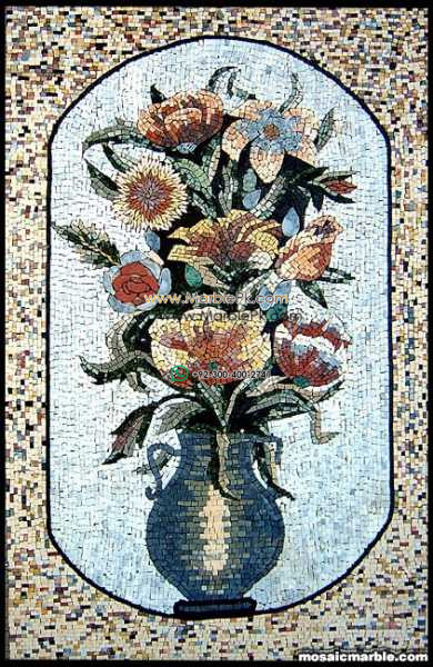 Mosaic Flower - Mosaic art flowers by marblepk.com mpk fl 396 390x600