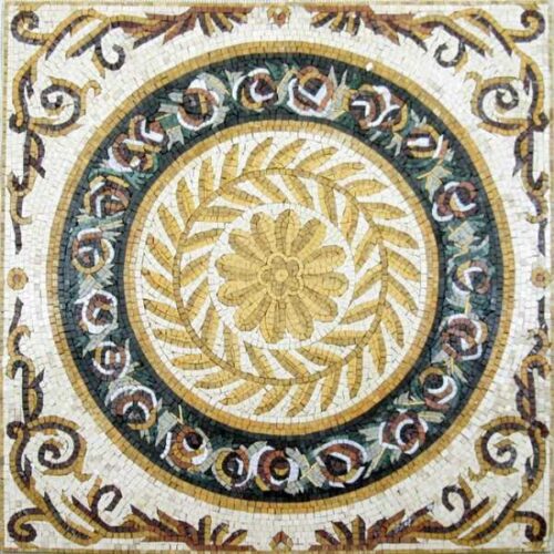 Mosaic Flower - Mosaic art flowers by marblepk.com mpk fl 397 600x600