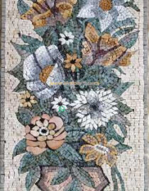 Mosaic Flower - Mosaic art flowers by marblepk.com mpk fl 398 243x600