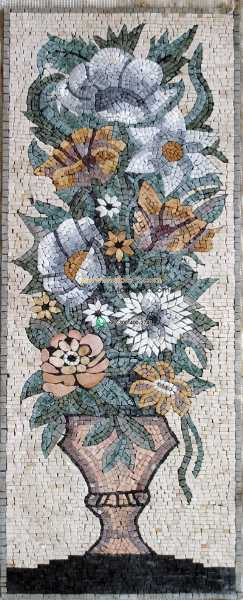 Mosaic Flower - Mosaic art flowers by marblepk.com mpk fl 398 243x600