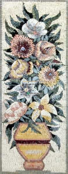 Mosaic Flower - Mosaic art flowers by marblepk.com mpk fl 404 235x600