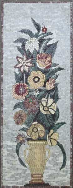 Mosaic Flower - Mosaic art flowers by marblepk.com mpk fl 409 234x600