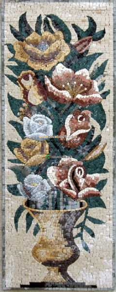 Mosaic Flower - Mosaic art flowers by marblepk.com mpk fl 410 239x600
