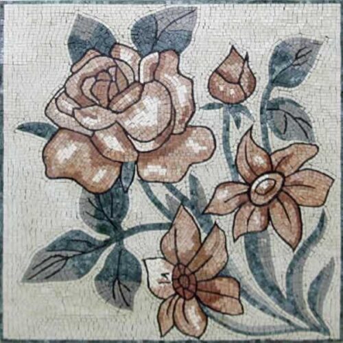 Mosaic Flower - Mosaic art flowers by marblepk.com mpk fl 414 600x600