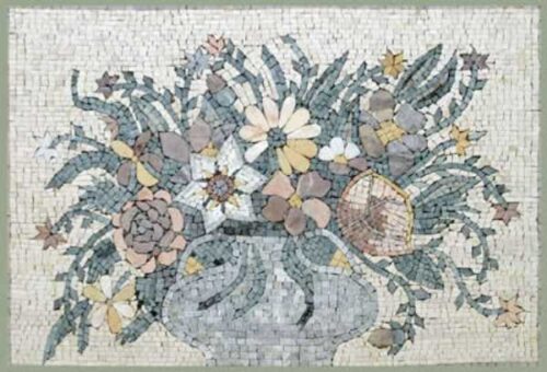 Mosaic Flower - Mosaic art flowers by marblepk.com mpk fl 415 600x408