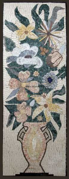 Mosaic Flower - Mosaic art flowers by marblepk.com mpk fl 416 231x600