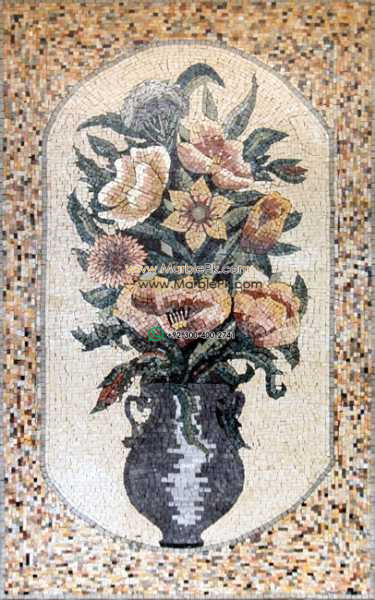 Mosaic Flower - Mosaic art flowers by marblepk.com mpk fl 419 375x600