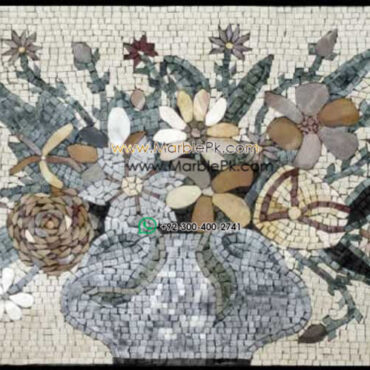 Mosaic Flower - Mosaic art flowers by marblepk.com mpk fl 423 600x499