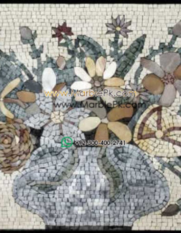 Mosaic Flower - Mosaic art flowers by marblepk.com mpk fl 423 600x499
