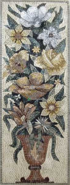 Mosaic Flower - Mosaic art flowers by marblepk.com mpk fl 425 228x600