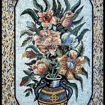 Mosaic Flower - Mosaic art flowers by marblepk.com mpk fl 426 378x600