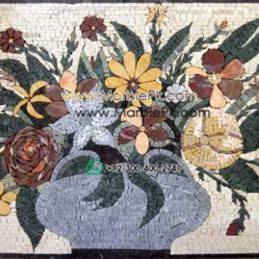 Mosaic Flower - Mosaic art flowers by marblepk.com mpk fl 428 600x380