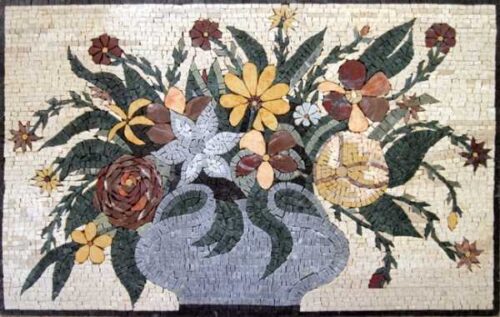 Mosaic Flower - Mosaic art flowers by marblepk.com mpk fl 428 600x380
