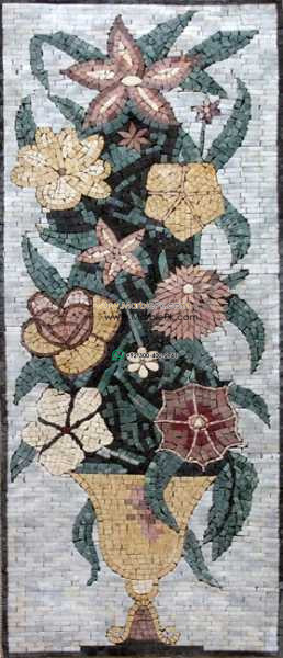 Mosaic Flower - Mosaic art flowers by marblepk.com mpk fl 431 258x600