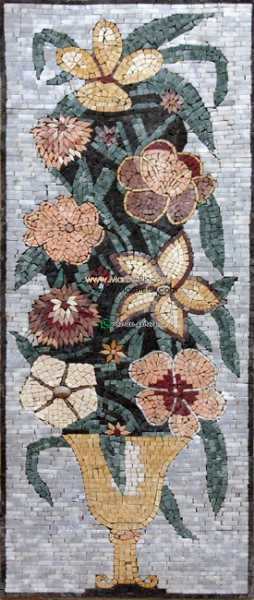 Mosaic Flower - Mosaic art flowers by marblepk.com mpk fl 432 254x600