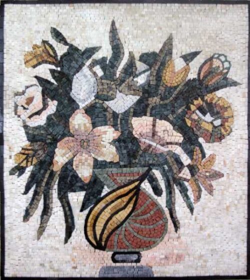 Mosaic Flower - Mosaic art flowers by marblepk.com mpk fl 436 536x600