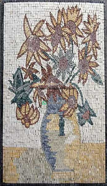 Mosaic Flower - Mosaic art flowers by marblepk.com mpk fl 439 346x600