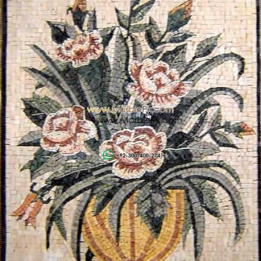 Mosaic Flower - Mosaic art flowers by marblepk.com mpk fl 441 433x600