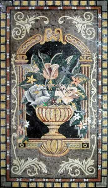 Mosaic Flower - Mosaic art flowers by marblepk.com mpk fl 447 344x600
