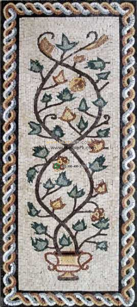 Mosaic Flower - Mosaic art flowers by marblepk.com mpk fl 453 268x600