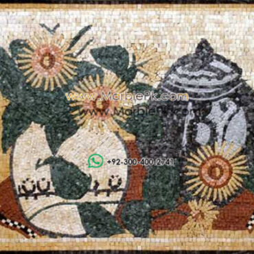 Mosaic Flower - Mosaic art flowers by marblepk.com mpk fl 455 600x411