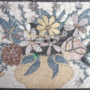 Mosaic Flower - Mosaic art flowers by marblepk.com mpk fl 456 600x488