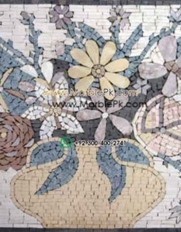 Mosaic Flower - Mosaic art flowers by marblepk.com mpk fl 456 600x488