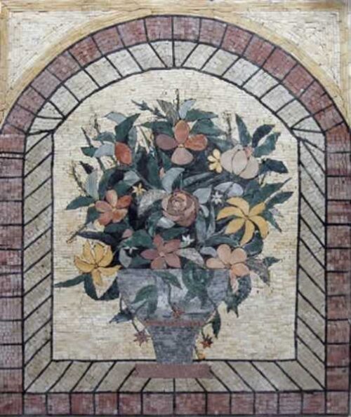 Mosaic Flower - Mosaic art flowers by marblepk.com mpk fl 458 504x600