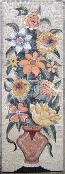 Mosaic Flower - Mosaic art flowers by marblepk.com mpk fl 461 225x600