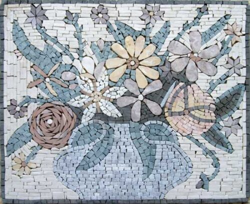Mosaic Flower - Mosaic art flowers by marblepk.com mpk fl 462 600x489